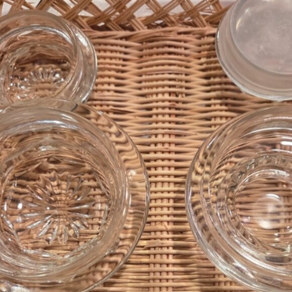 Vintage Glass Cannister Replacement Lids 4+ - Picture 7 of 8